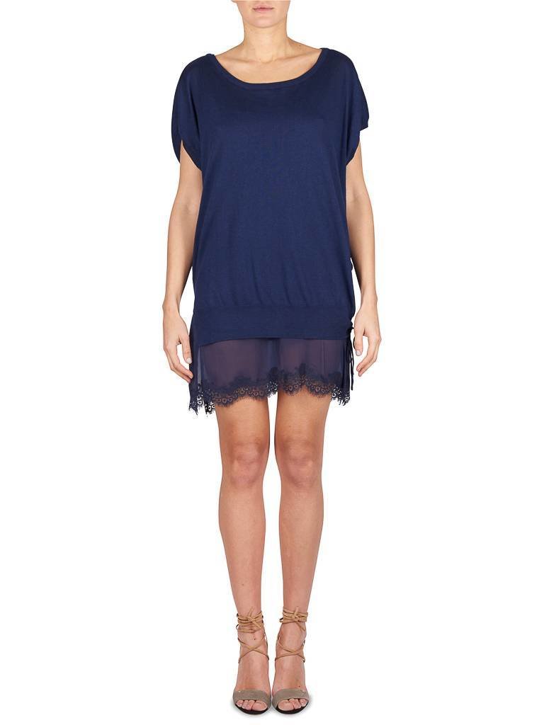 Gold Hawk Kleid dunkelblau