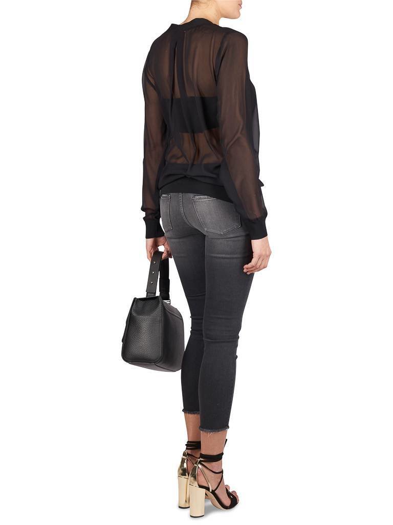 Gold Hawk Sheer blouse zwart