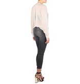 Gold Hawk Sheer blouse pale pink