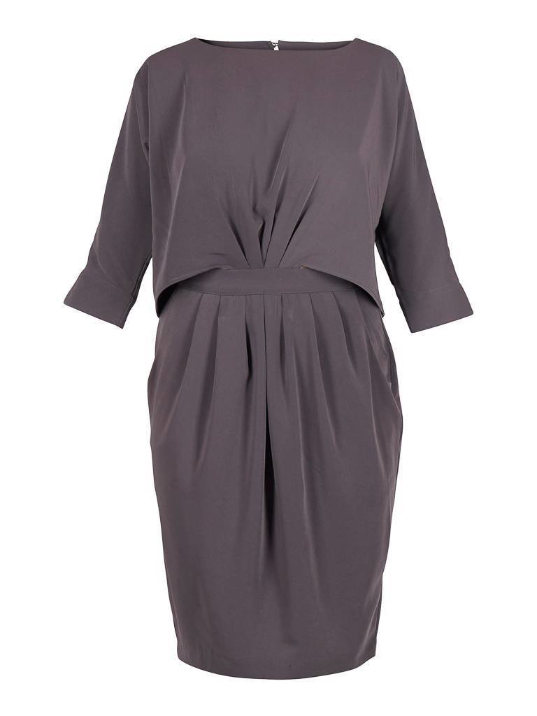 Notes Du Nord Ashlee jurk antraciet