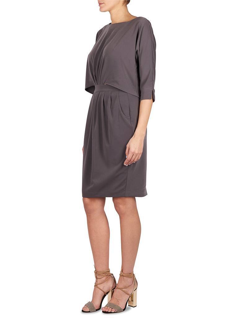 Notes Du Nord Ashlee jurk antraciet