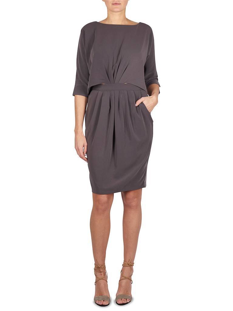 Notes Du Nord Ashlee jurk antraciet