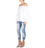 Gold Hawk PP modern blouse wit