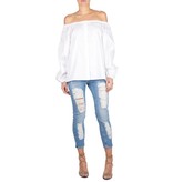 Gold Hawk PP modern blouse wit