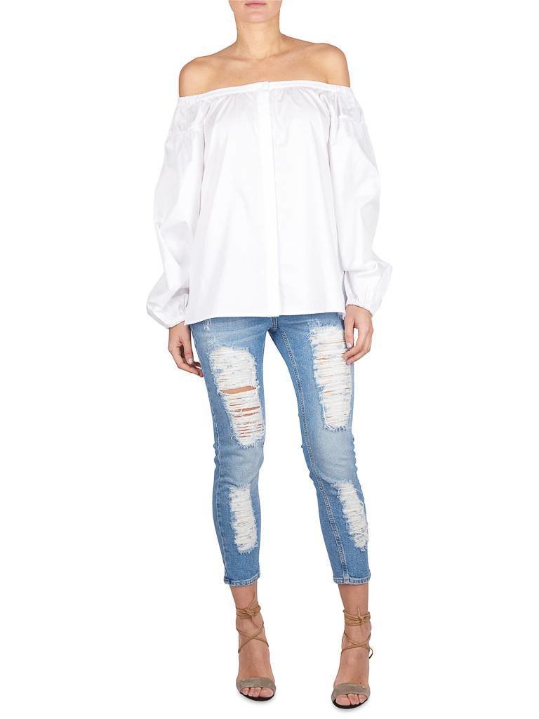 Gold Hawk PP Modern blouse white