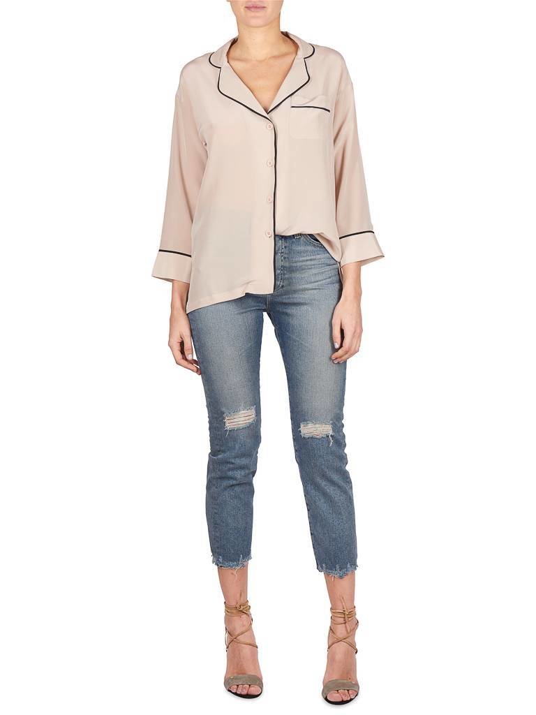 Gold Hawk Pyjama blouse beige