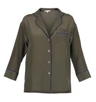 Gold Hawk Pyjama blouse army green