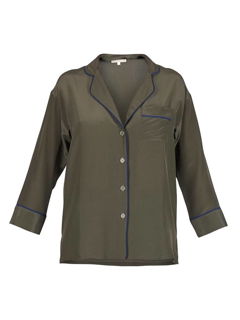 Gold Hawk Pyjama blouse army green