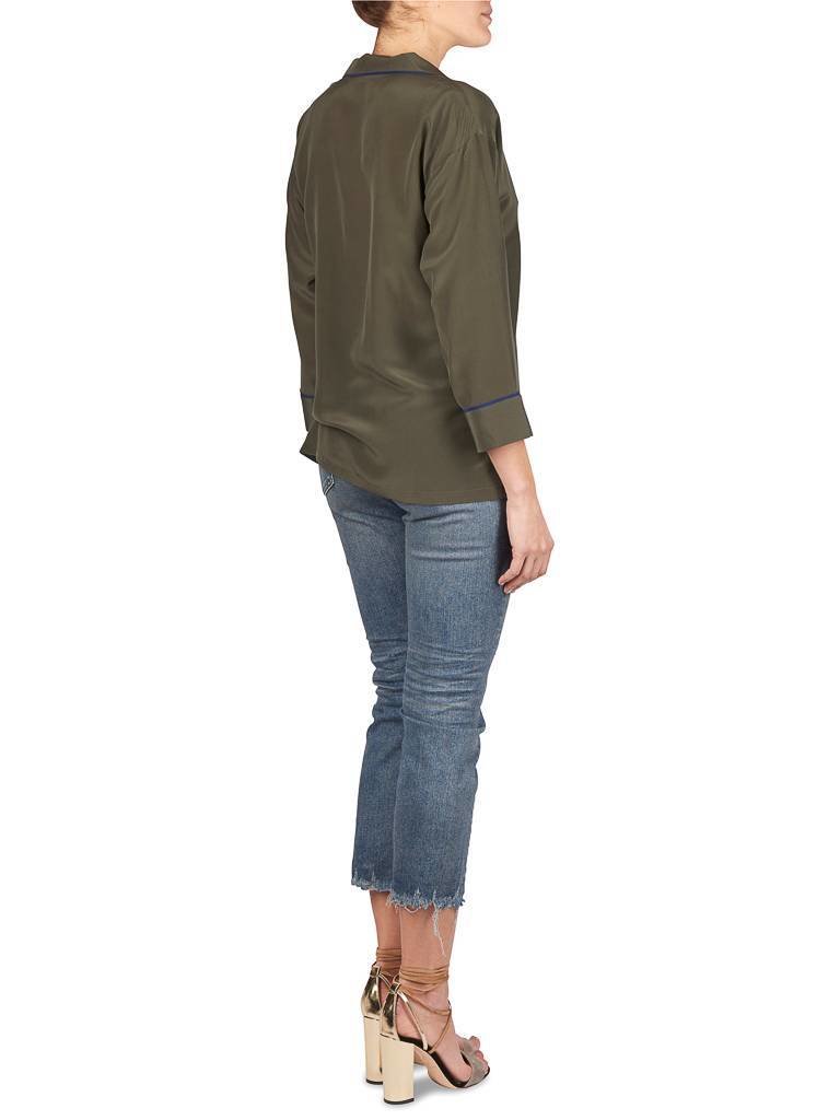 Gold Hawk Pyjama blouse legergroen