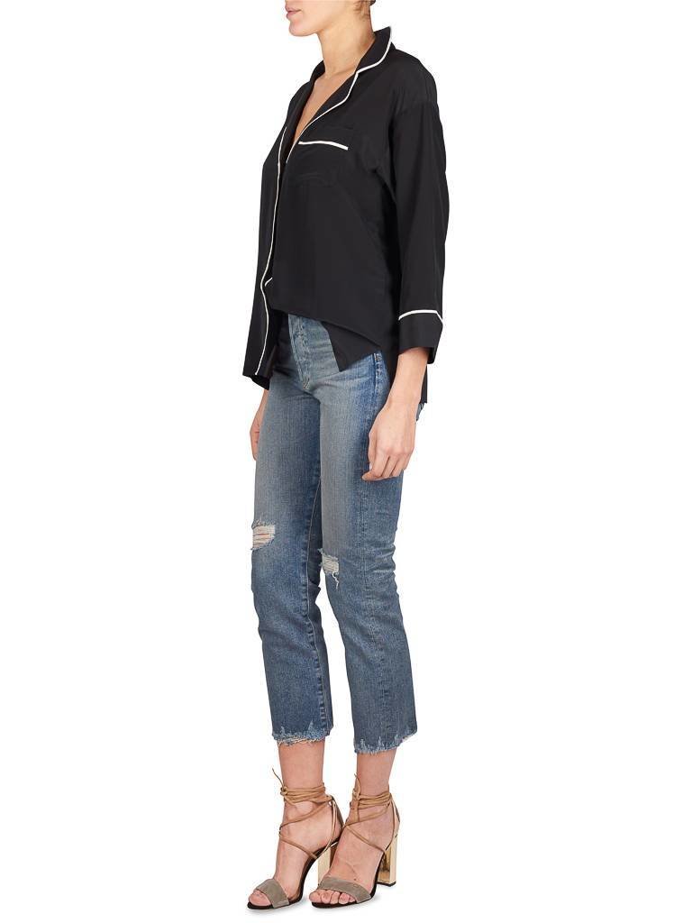 Gold Hawk Pyjama blouse black