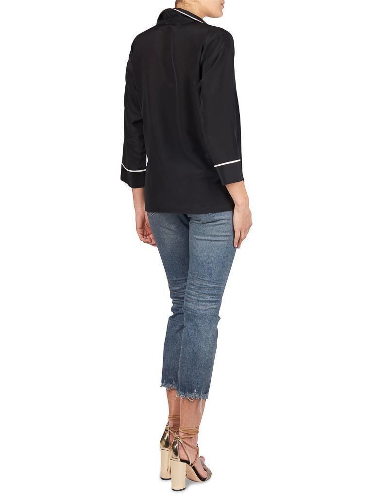 Gold Hawk Pyjama blouse black