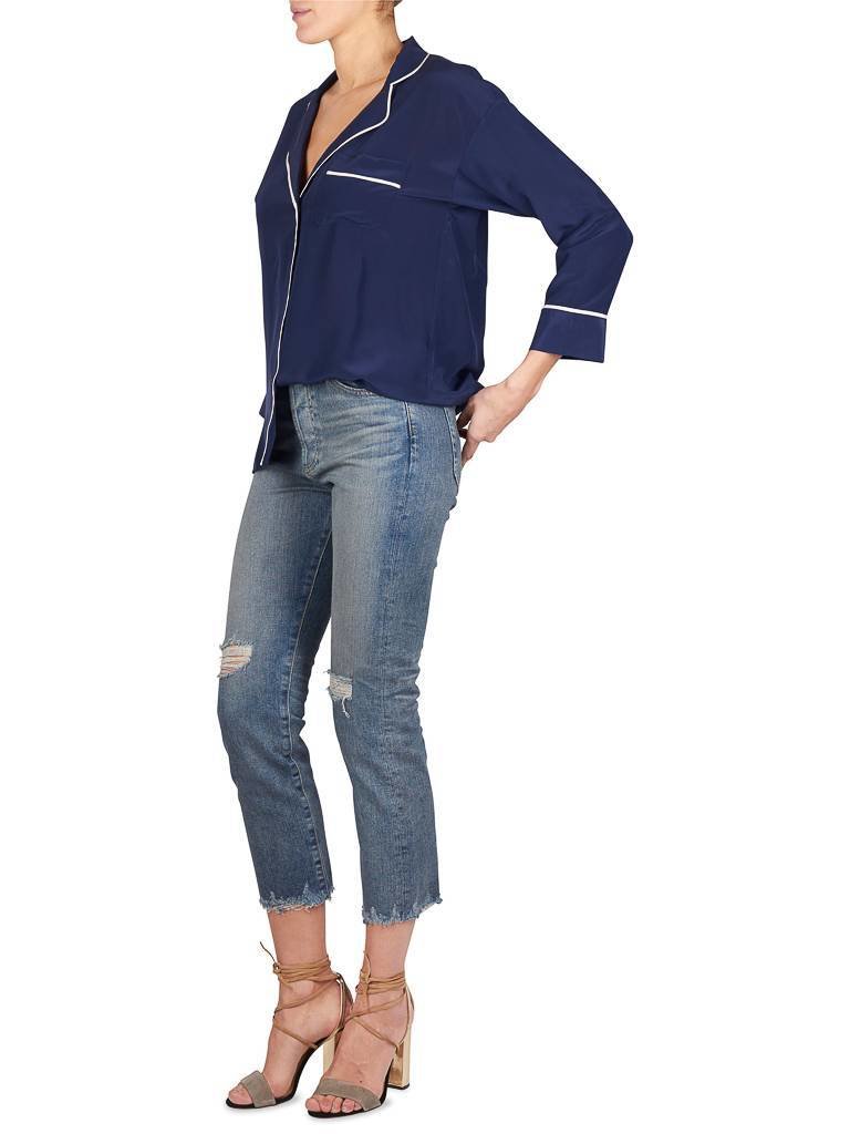 Gold Hawk Pyjama blouse dark blue