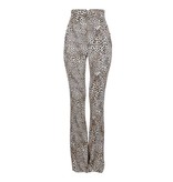 Elisabetta Franchi Panterprint pantalon beige