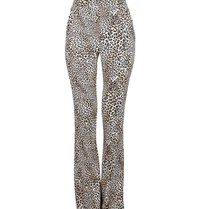 Elisabetta Franchi Panterprint pantalon beige