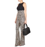 Elisabetta Franchi Leopardenmuster Hose beige