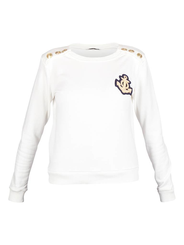 Pierre Balmain Sweater with anchor application white