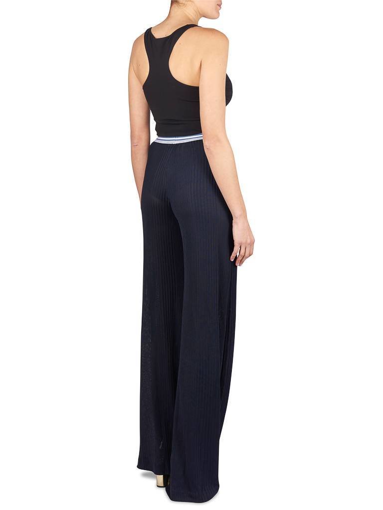 Pierre Balmain Plissee Hose dunkelblau