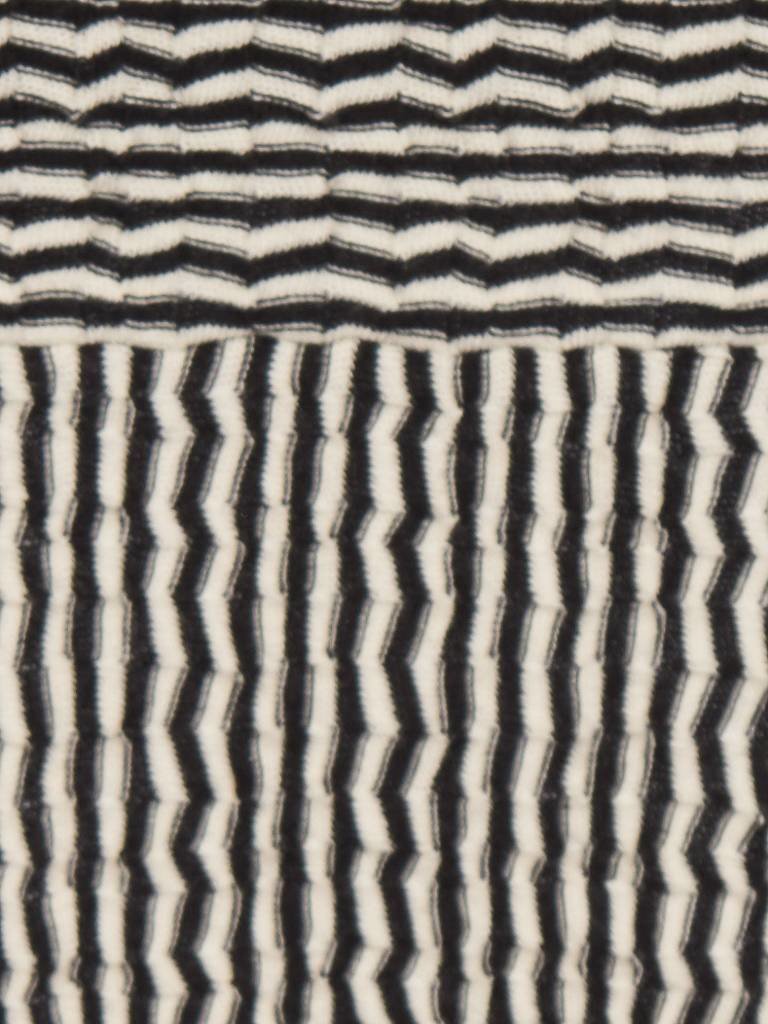 Áeron Off-shoulder oben gestreift schwarz-creme