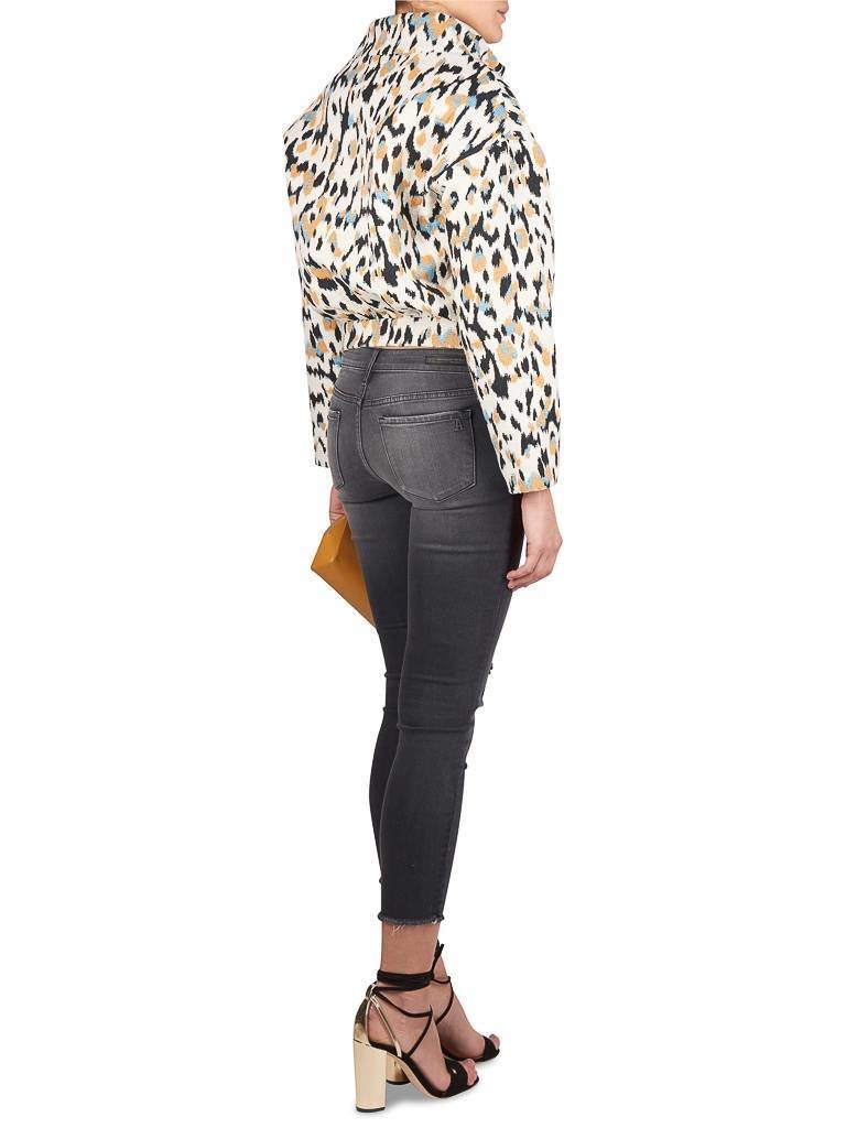 Áeron Bomberjacke mit Druck Multi-Creme