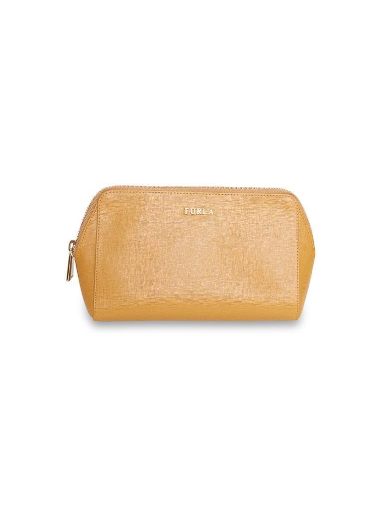 Furla Electra toilettasjes okergeel grijs wit