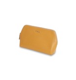Furla Electra cosmetic cases ochreous gray white