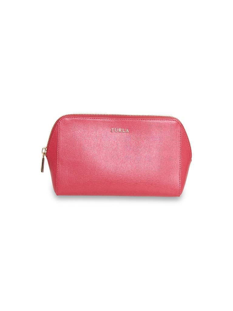 Furla Electra cosmetic cases red pink gold