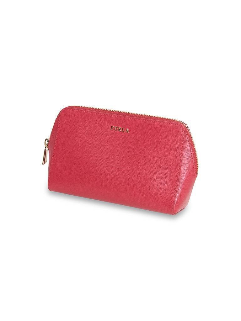 Furla Electra cosmetic cases red pink gold