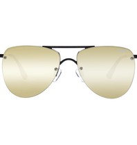 Le Specs The Prince sunglasses matte black with gold glass