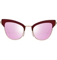 Le Specs Luxe Ashanti zonnebril garnet rose