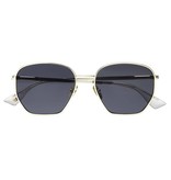 Le Specs Luxe Ottoman zonnebril goud met smoke mono glazen