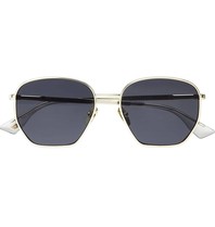 Le Specs Luxe Ottoman Sonnenbrille Gold mit smoke mono gläser