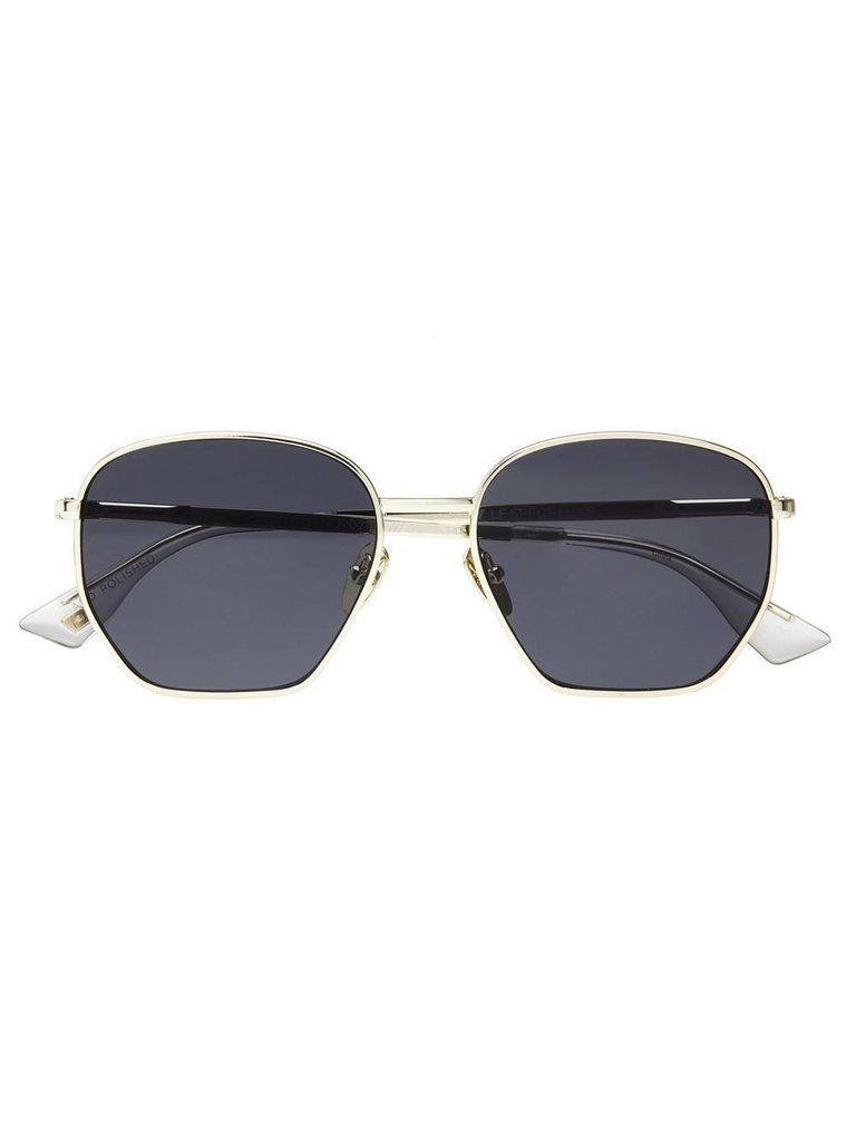 Le Specs Luxe Ottoman zonnebril goud met smoke mono glazen