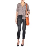 Bella Dahl Beprinte blouse truffel beige
