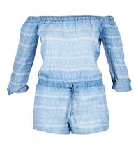 Bella Dahl Off-shoulder jumpsuit blauw