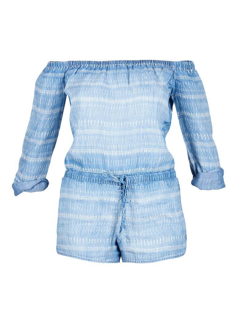 Bella Dahl Off-Schulter Jumpsuit blau