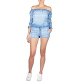 Bella Dahl Off-Schulter Jumpsuit blau