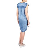 Bella Dahl V-neck t-shirt jurk denim blauw