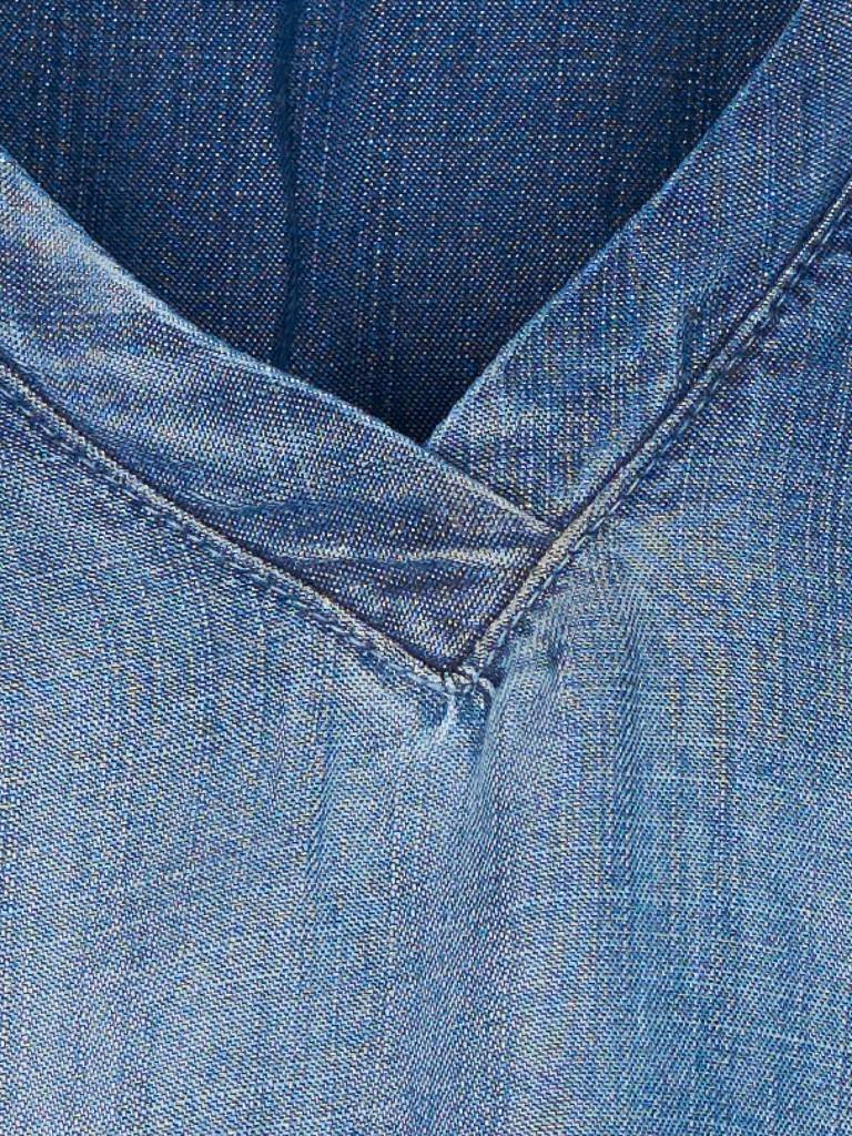 Bella Dahl V-Ausschnitt T-Shirt-Kleid Denimblau