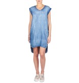 Bella Dahl V-Ausschnitt T-Shirt-Kleid Denimblau