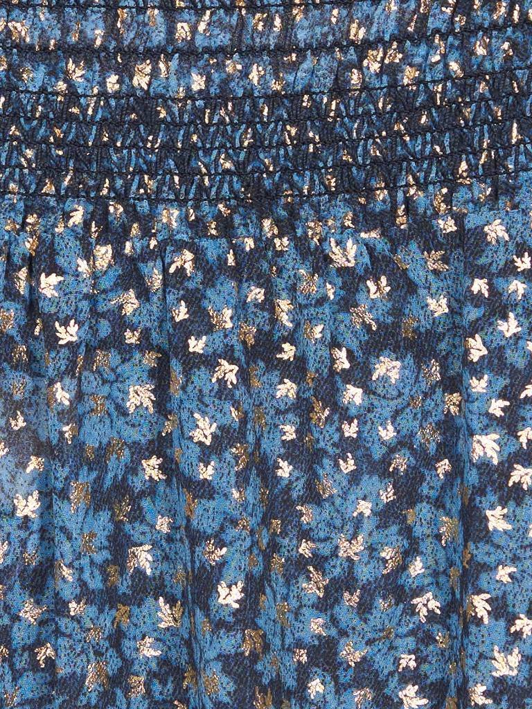 Michael Kors strapless top met print blauw