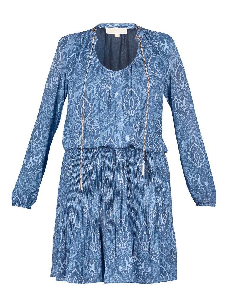 Michael Kors Kleid mit Aufdruck blau