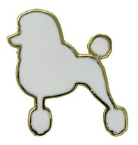 Godert.me Parisian Poodle pin white gold