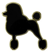 Godert.me Parisian Poodle pin zwart goud