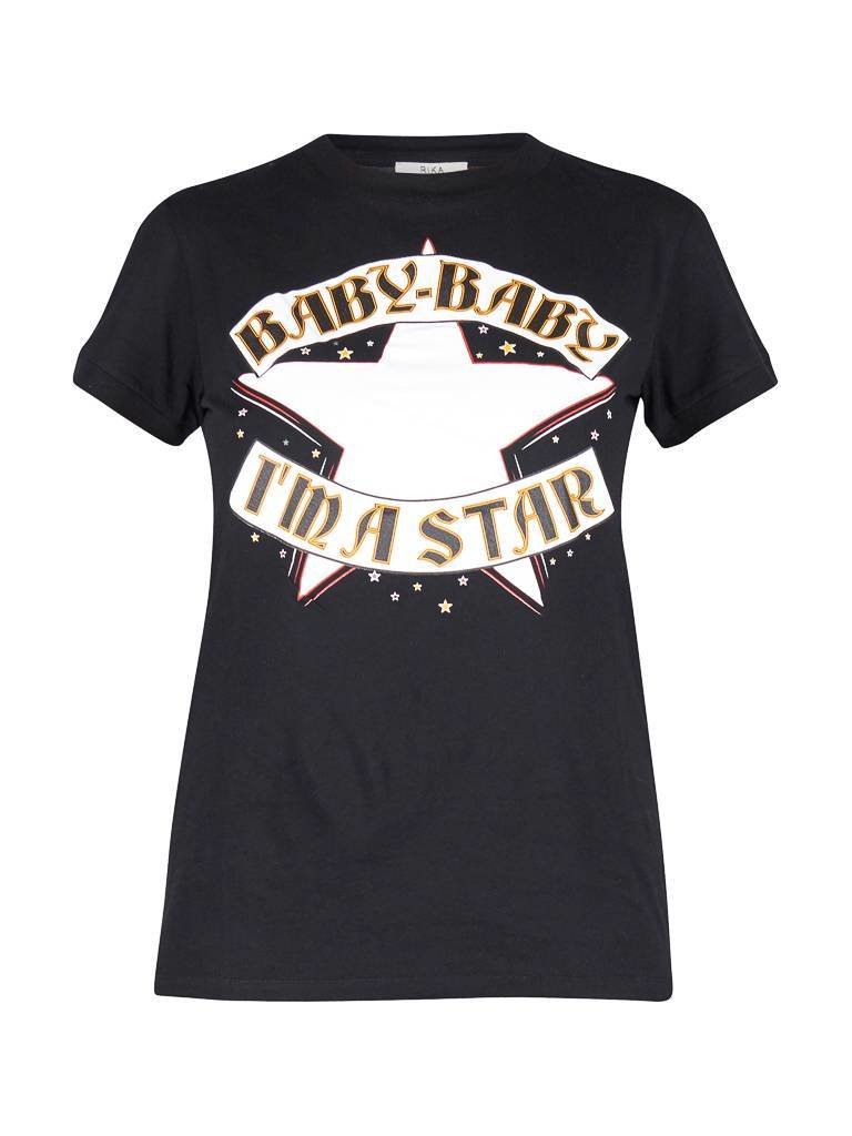 Rika I'm a star t-shirt zwart