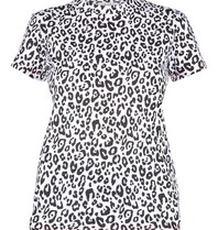 Rika Heidi T-Shirt Leopard weiß