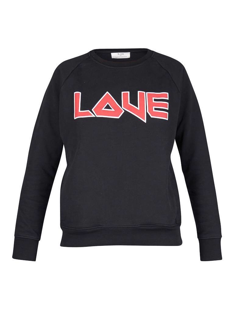 Rika Love sweater zwart