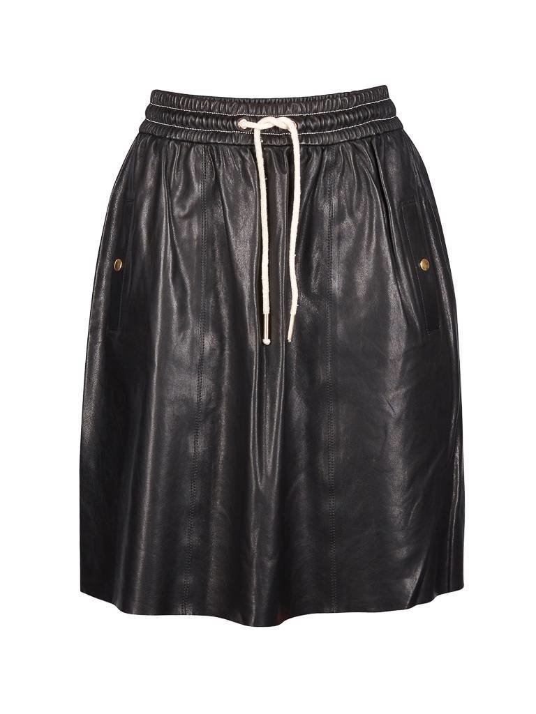 Rika Lake Lederrock schwarz