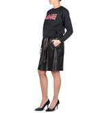 Rika Lake leather skirt black