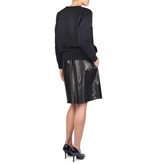 Rika Lake leather skirt black