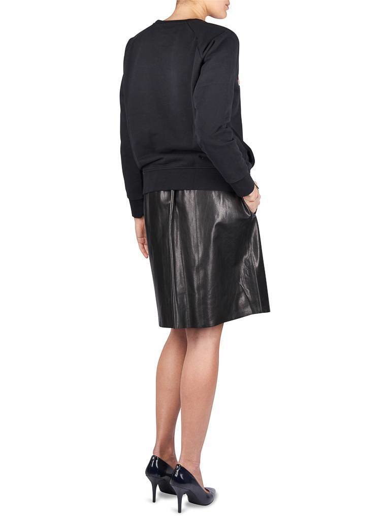 Rika Lake leather skirt black